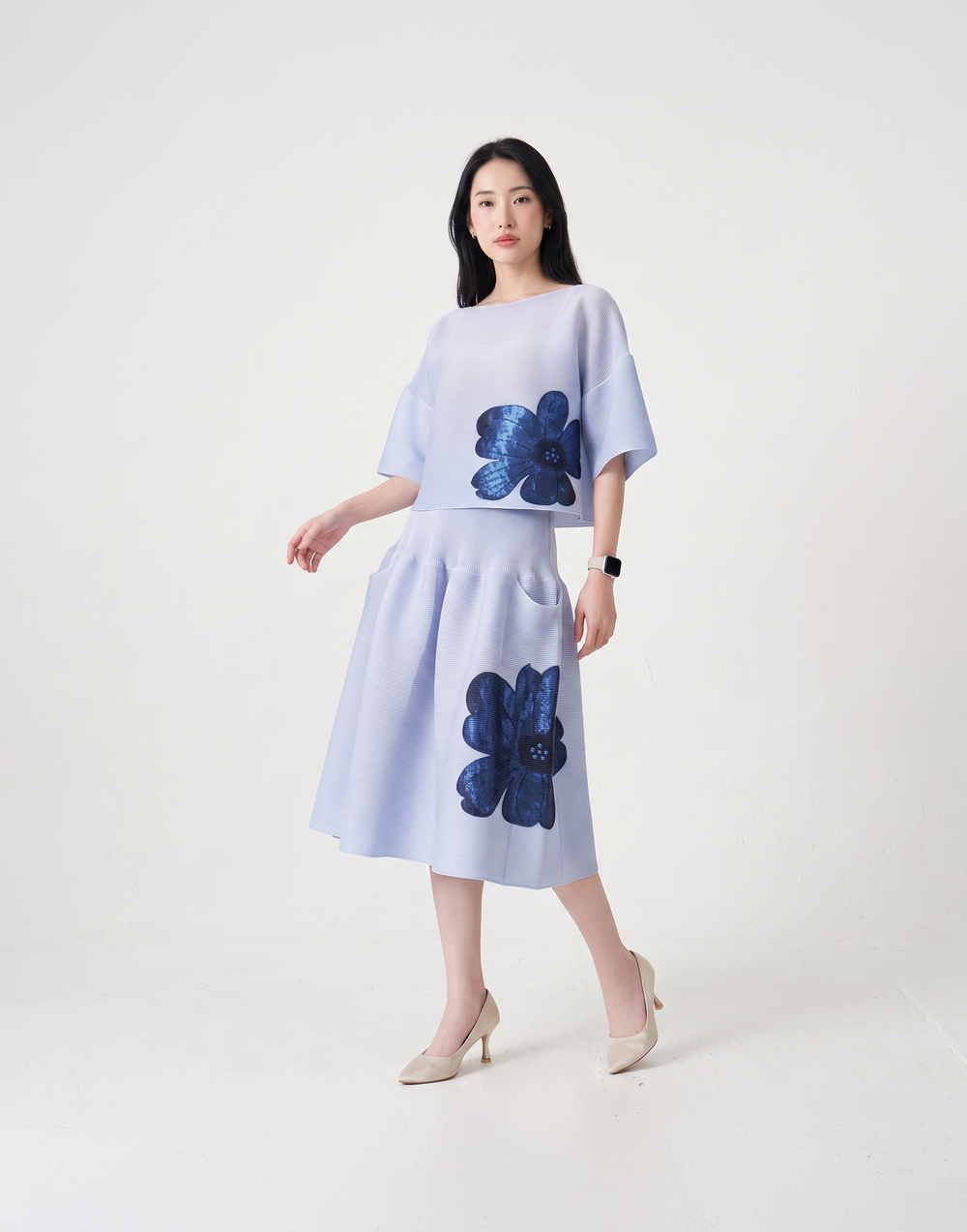 Wrinkle-Free, Cooling & Breathable Free Size With Tummy Tucking Peony Shorts With Pockets