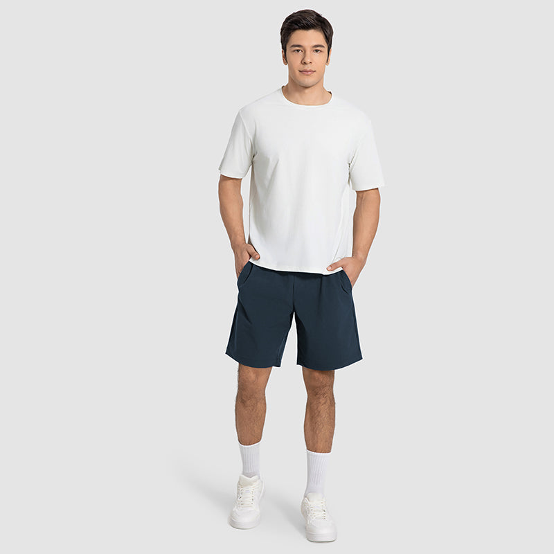 Buy 1, Get 1 Free - Wrinkle-Free & Stretchy Flex Bermudas With Stretchy Waistband & Pockets