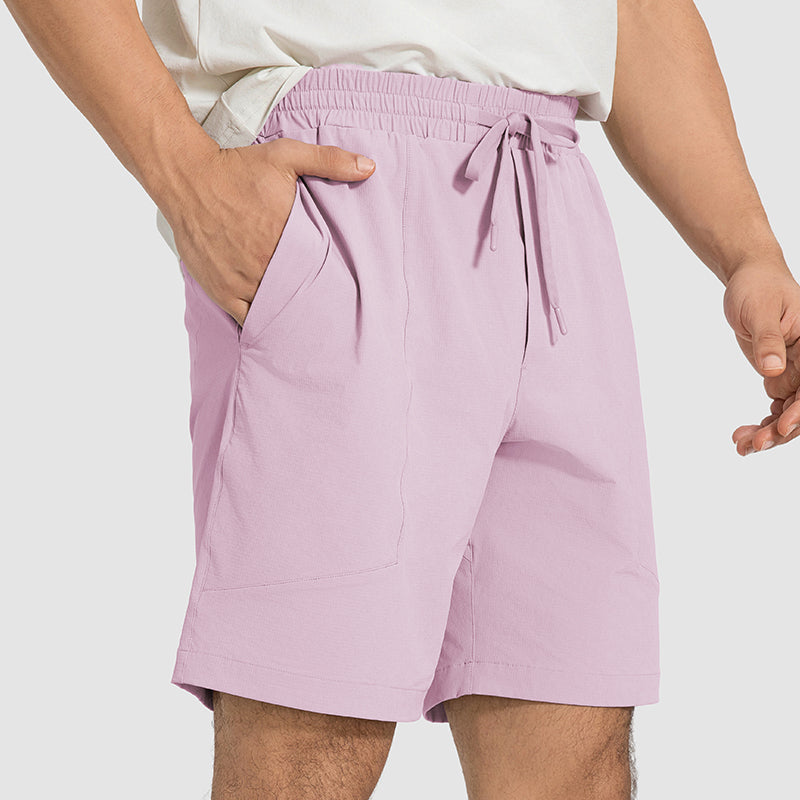 Buy 1, Get 1 Free - Wrinkle-Free & Sweat-Wicking Max Travel Bermudas With Drawstring Waist & Pockets