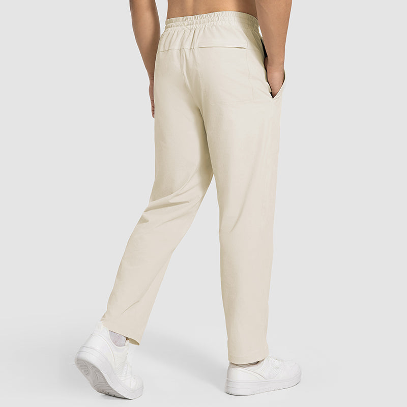 Buy 1, Get 1 Free - Wrinkle-Free & Sweat-Wicking Peak Travel Trousers With Adjustable Waistband & Pockets