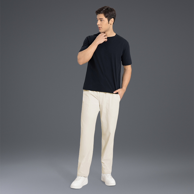 Buy 1, Get 1 Free - Wrinkle-Free & Sweat-Wicking Peak Travel Trousers With Adjustable Waistband & Pockets