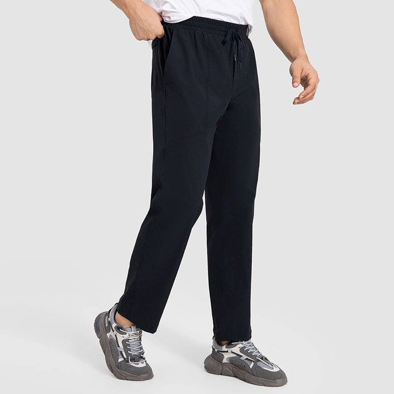 Buy 1, Get 1 Free - Wrinkle-Free & Sweat-Wicking Peak Travel Trousers With Adjustable Waistband & Pockets
