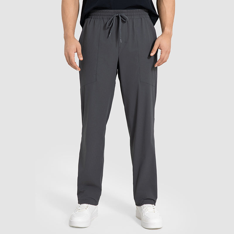 Buy 1, Get 1 Free - Wrinkle-Free & Sweat-Wicking Peak Travel Trousers With Adjustable Waistband & Pockets