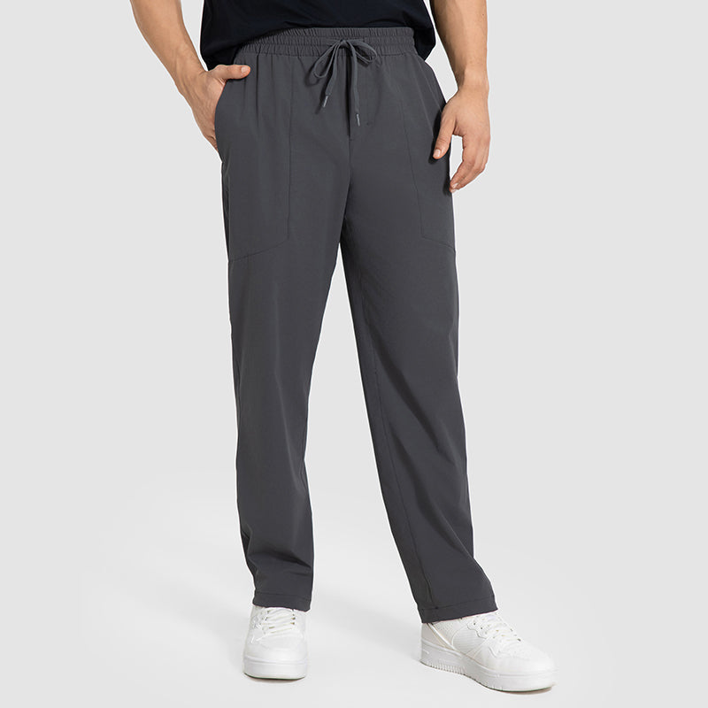 Buy 1, Get 1 Free - Wrinkle-Free & Sweat-Wicking Peak Travel Trousers With Adjustable Waistband & Pockets