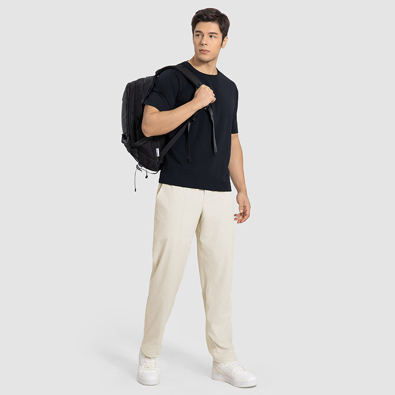 Buy 1, Get 1 Free - Wrinkle-Free & Sweat-Wicking Peak Travel Trousers With Adjustable Waistband & Pockets