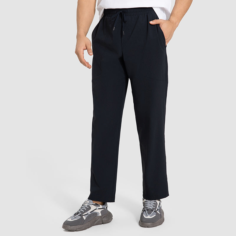 Buy 1, Get 1 Free - Wrinkle-Free & Sweat-Wicking Peak Travel Trousers With Adjustable Waistband & Pockets