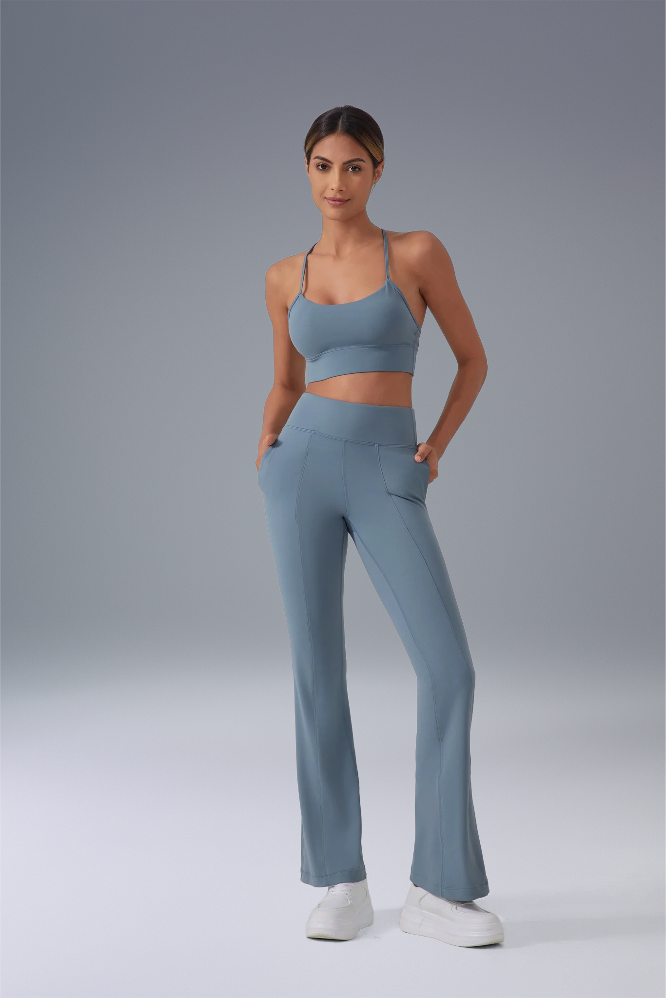 Buy 1, Get 1 Free - High Waisted Buttery Soft Camel-Toe Proof Mirage Flare Pants With Pockets