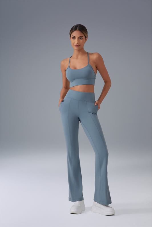 Buy 1, Get 1 Free - High Waisted Buttery Soft Camel-Toe Proof Mirage Flare Pants With Pockets