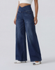 Cooling & Buttery Soft With Tummy Control Loose Cut Booty Jeans With Pockets