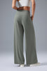 olive soft commuter pants women wrinkle-free back view