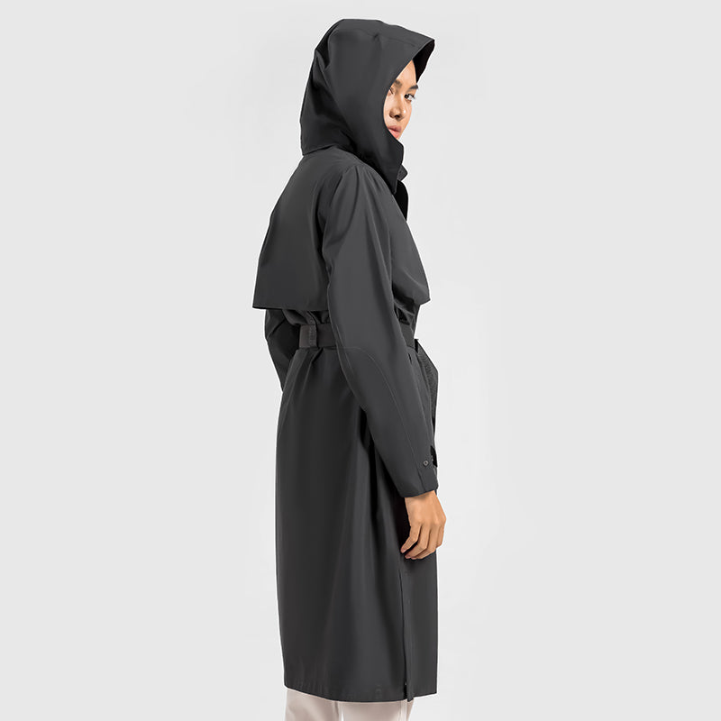 UV Protection, Waterproof & Windproof Vitality Trench Coat With Removable Hood