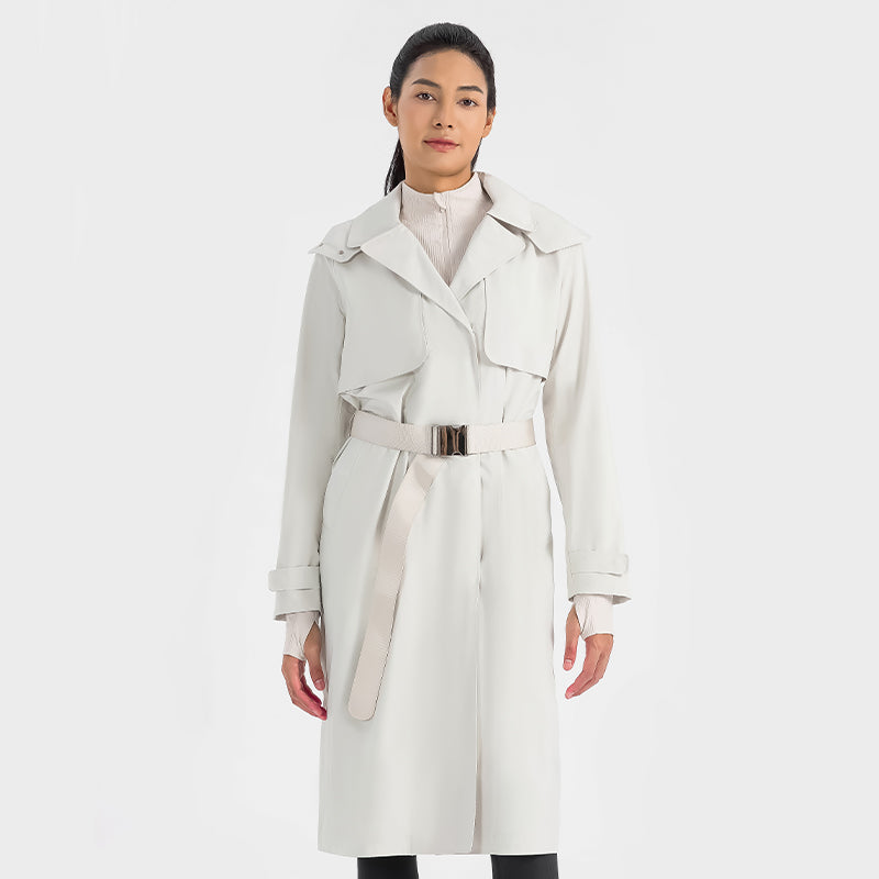 UV Protection, Waterproof & Windproof Vitality Trench Coat With Removable Hood