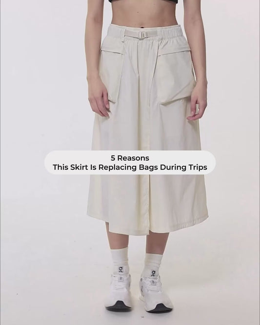 Traveller Skirt With Theft-Proof Pockets & Adjustable Waistband