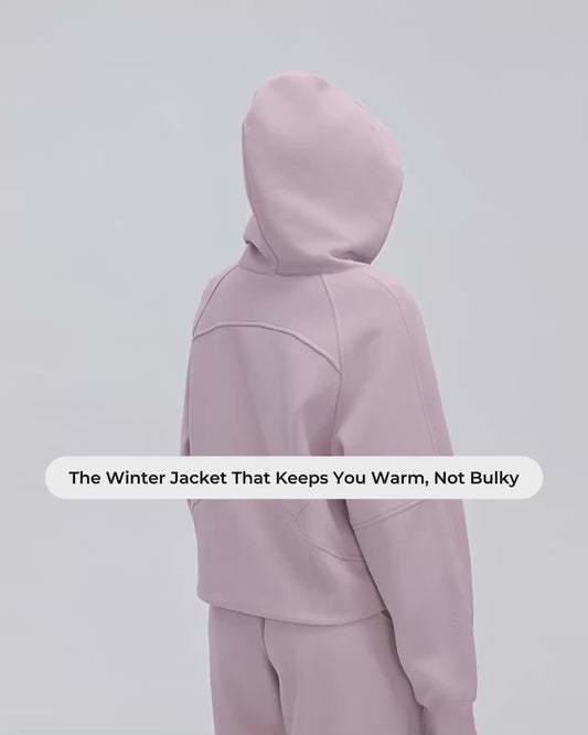 Buttery Soft, Warm & Cosy Glacier Jacket With Neck Warmer & Pockets - For Cold Climates
