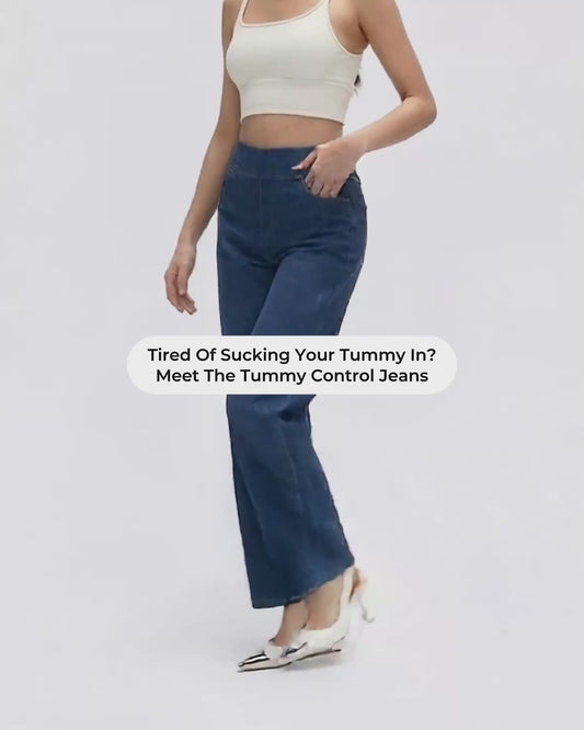 Cooling & Buttery Soft With Tummy Control Bootcut Sculpt Jeans With Pockets