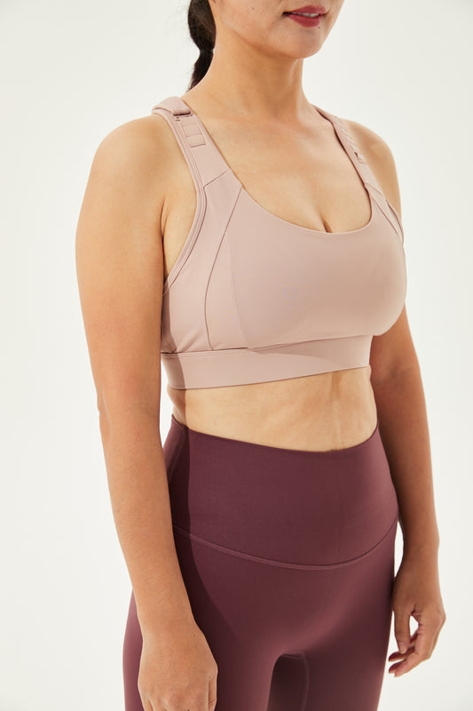 High Impact Adjustable Spirited Running Sports Bra With Moulded Cups & Clasp (Up to XXXXXL)
