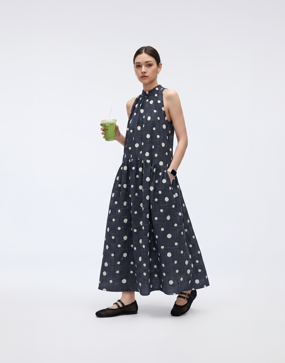 Breathable & Tummy Friendly Dottie Dress With Pockets