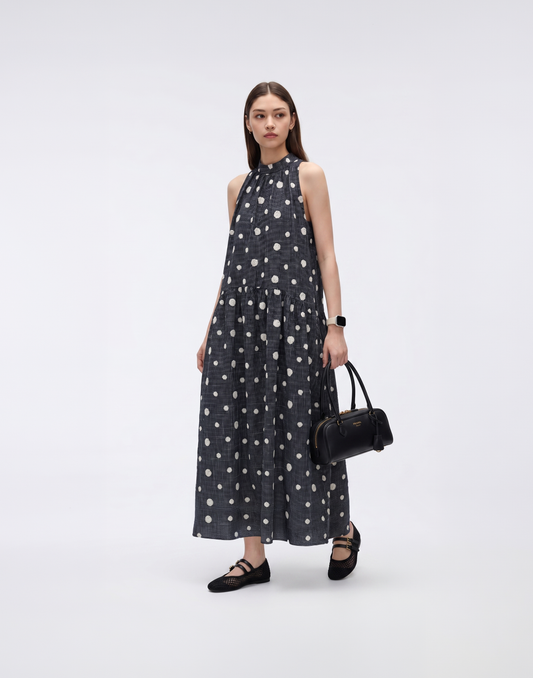 Breathable & Tummy Friendly Dottie Dress With Pockets