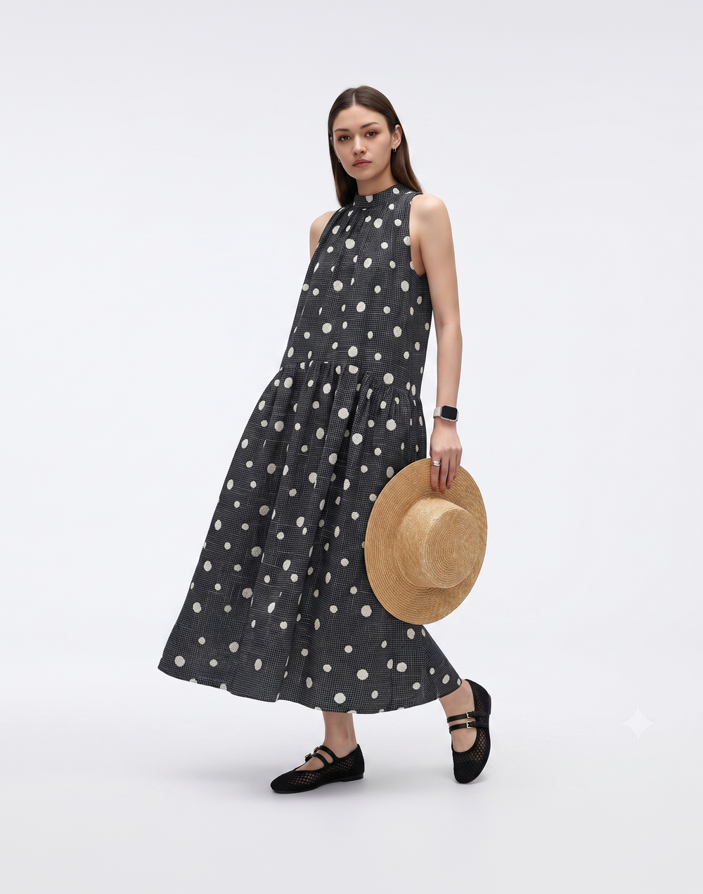 Breathable & Tummy Friendly Dottie Dress With Pockets