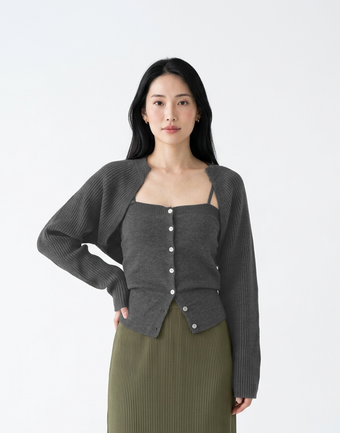 Buttery Soft & Warm Free Size Snowfall Top With Sleeves