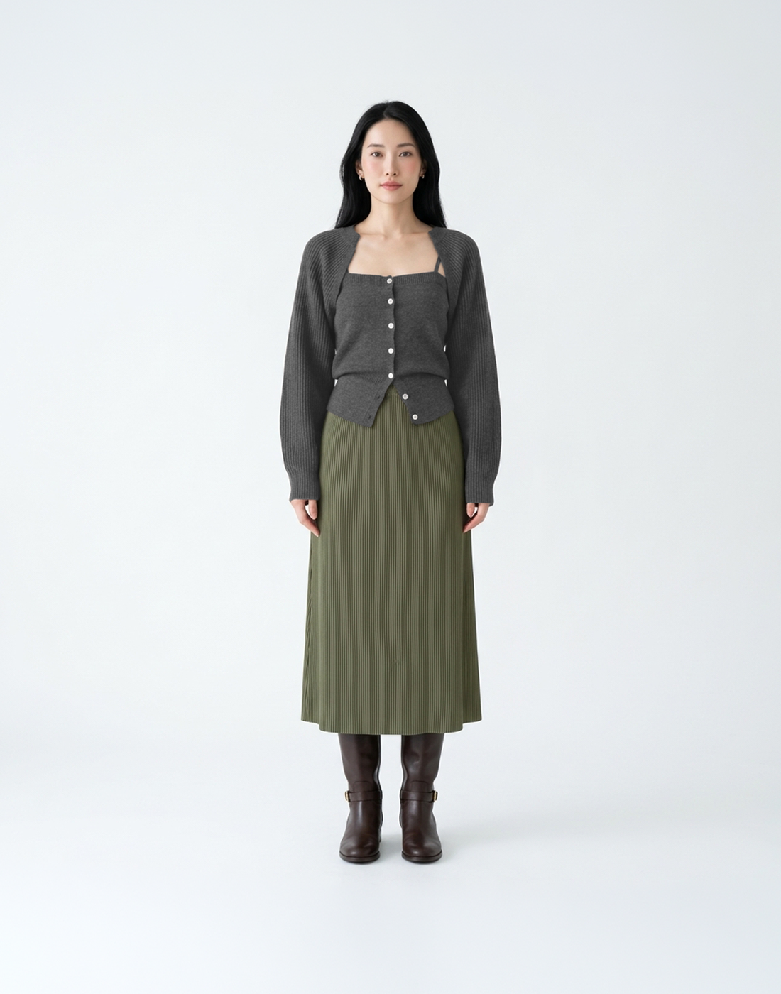 Buttery Soft & Warm Free Size Snowfall Top With Sleeves