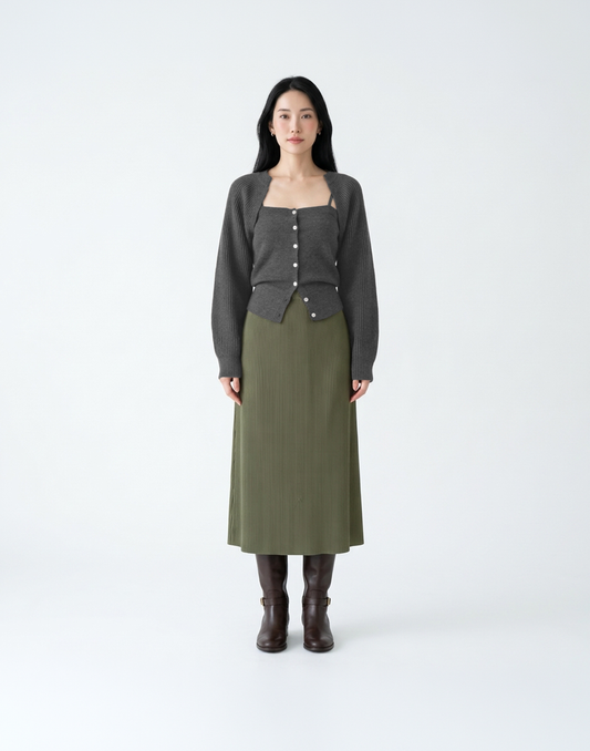 Buttery Soft & Warm Free Size Snowfall Top With Sleeves