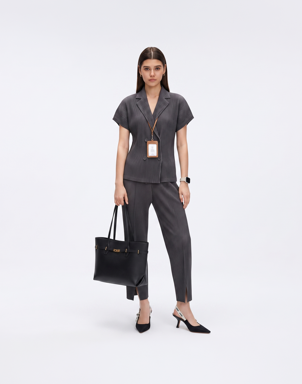 Wrinkle-Free, Cooling & Breathable Boardroom Pleated Blazer