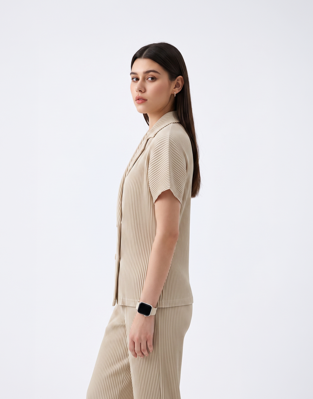 Wrinkle-Free, Cooling & Breathable Boardroom Pleated Blazer