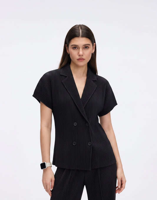 Wrinkle-Free, Cooling & Breathable Boardroom Pleated Blazer