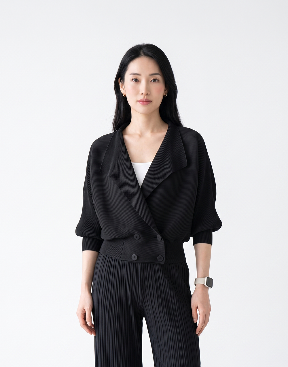 Wrinkle-Free, Cooling & Breathable Free Size Pleated Soho Jacket