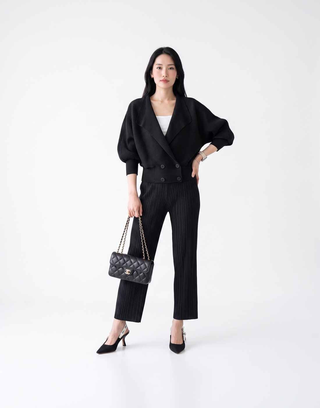 Wrinkle-Free, Cooling & Breathable Free Size Pleated Soho Jacket