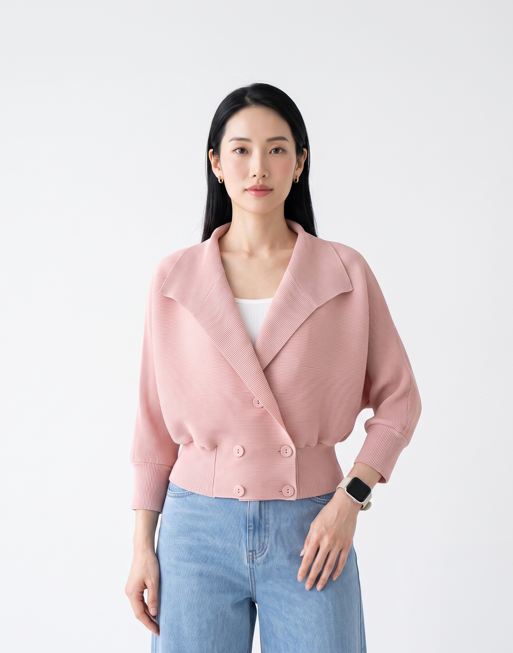 Wrinkle-Free, Cooling & Breathable Free Size Pleated Soho Jacket