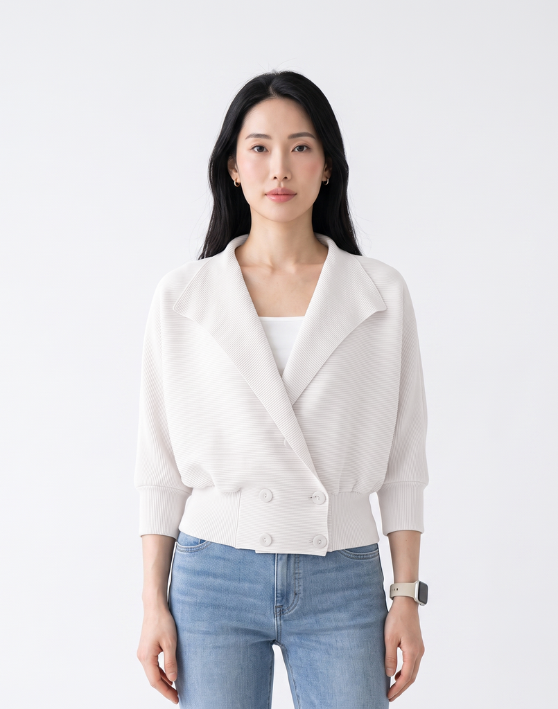 Wrinkle-Free, Cooling & Breathable Free Size Pleated Soho Jacket