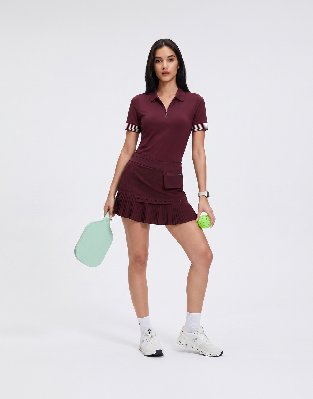 Buy 1, Get 1 Free - Cooling, Sweat-Wicking & Tummy Tucking Hampton Skort With Inner Tights & Pocket