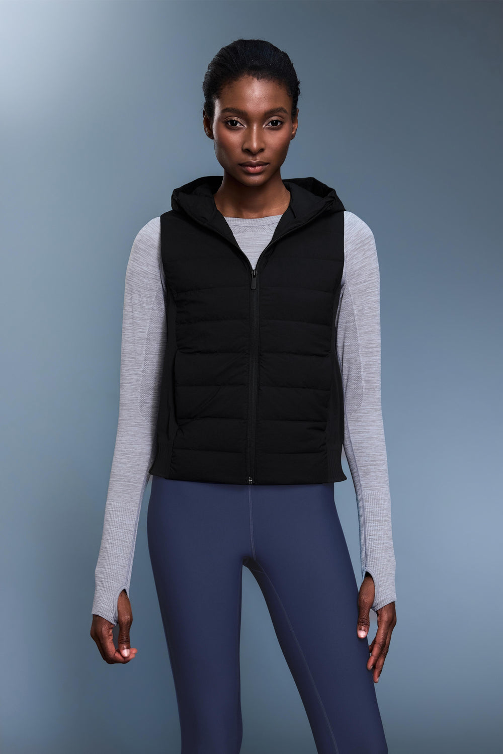 Waterproof & Windproof Forward Vest With Hood & Pockets