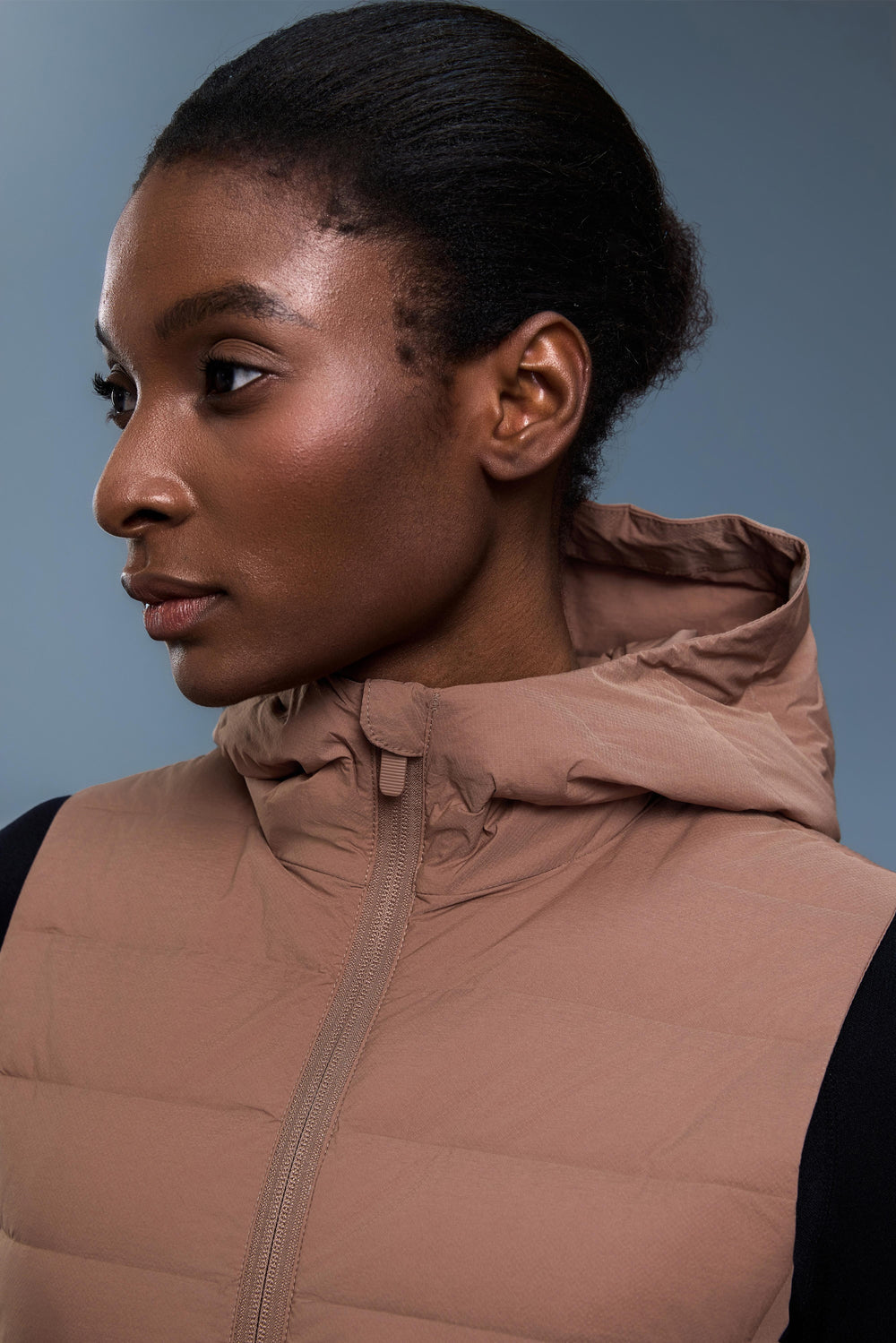 Waterproof & Windproof Forward Vest With Hood & Pockets