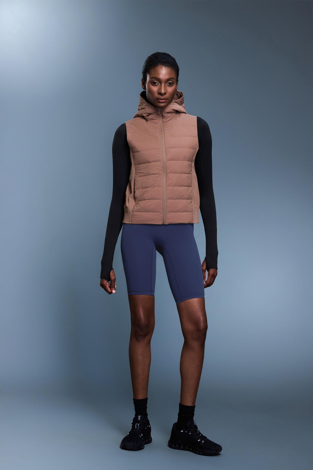 Waterproof & Windproof Forward Vest With Hood & Pockets