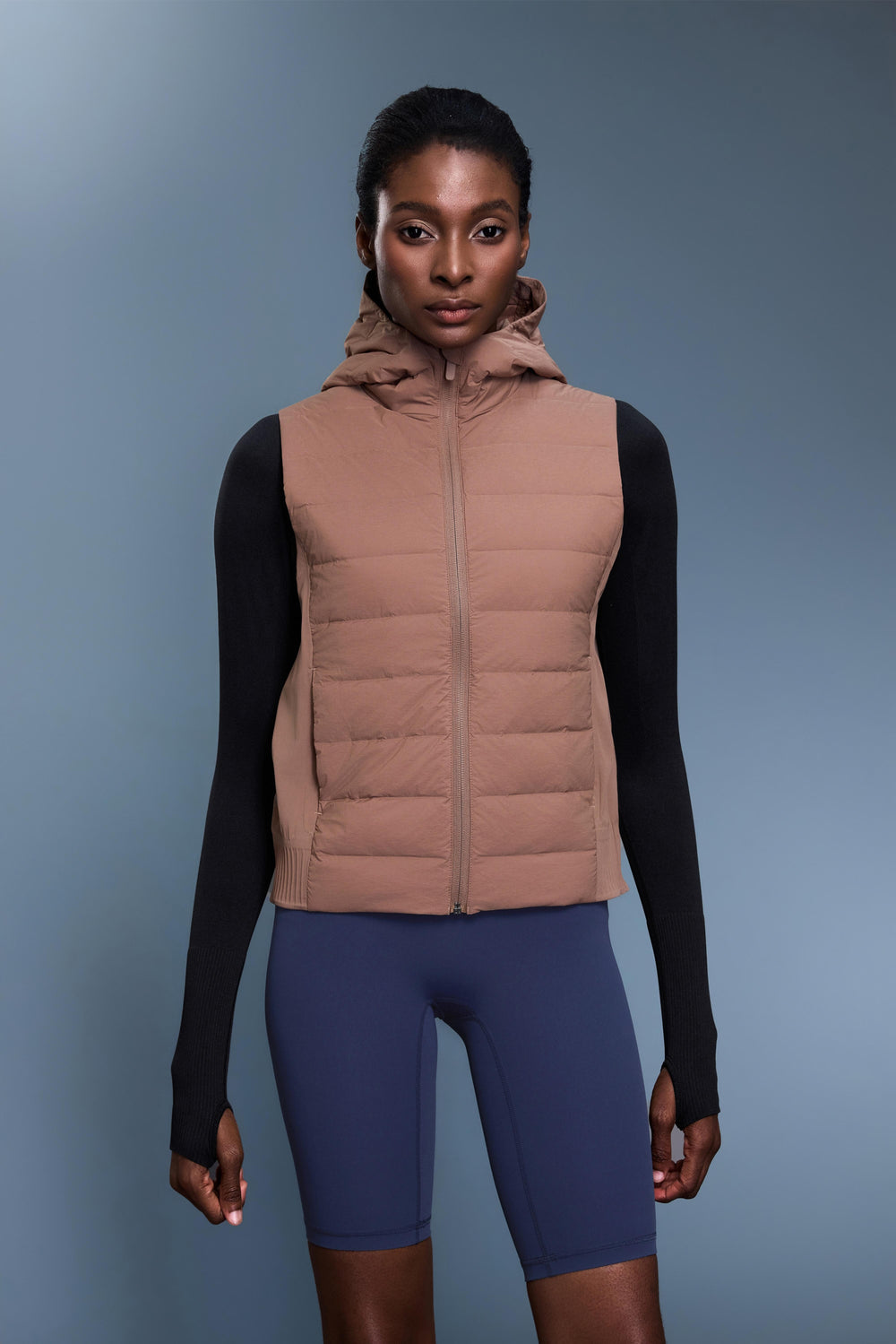 Waterproof & Windproof Forward Vest With Hood & Pockets