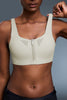 Buy 1, Get 1 Free - High Impact Seamless Rebel Sports Bra With Adjustable Straps, Moulded Cups & Front Zip