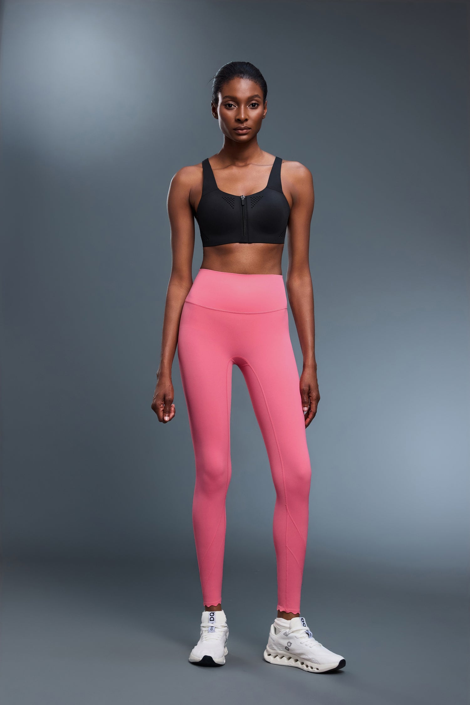 Buy 1, Get 1 Free - High Impact Seamless Redefine Sports Bra With Adjustable Straps & Moulded Cups With Front Zip