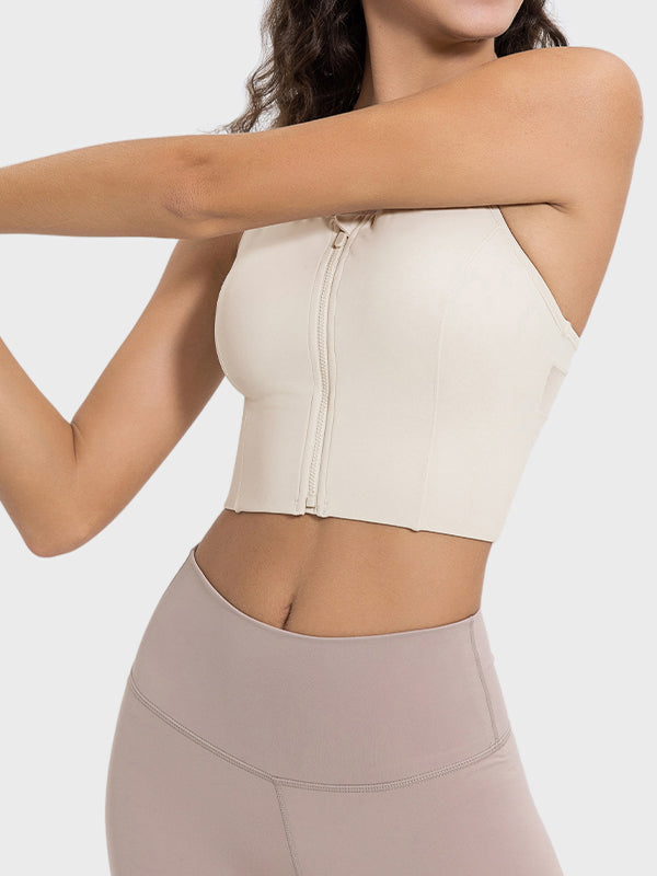 Buy 1, Get 1 Free - High Impact Swift Bra With Moulded Cups & Front Zip
