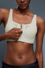 Buy 1, Get 1 Free - High Impact Seamless Rebel Sports Bra With Adjustable Straps, Moulded Cups & Front Zip