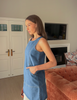 Cooling, Wrinkle-Free Daylight Denim Dress With Pockets