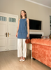 Cooling, Wrinkle-Free Daylight Denim Dress With Pockets