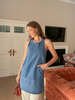 Cooling, Wrinkle-Free Daylight Denim Dress With Pockets