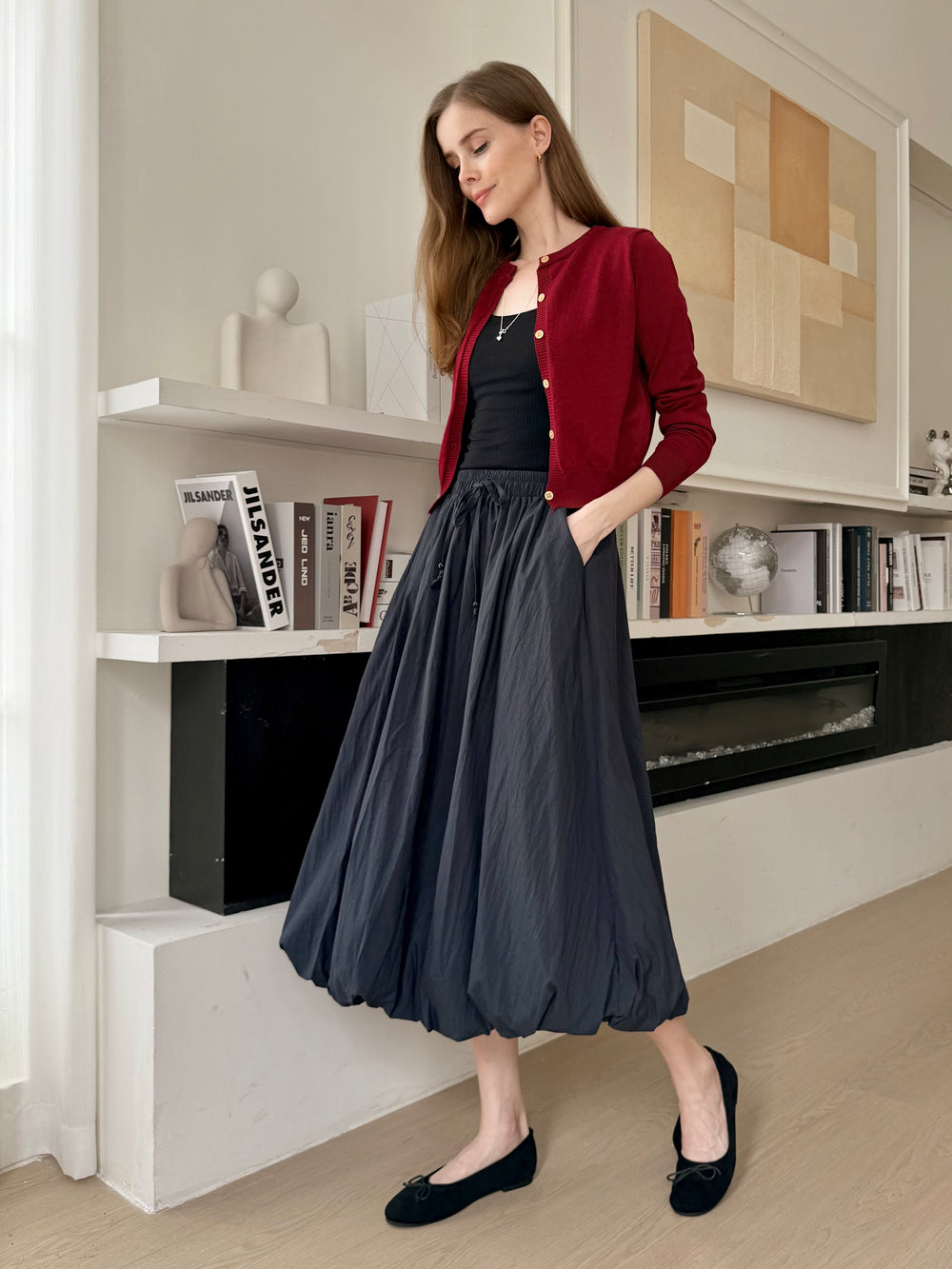 Cooling, Wrinkle-Free Wander Skirt With Pockets