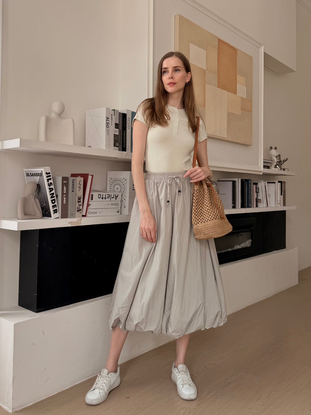 Cooling, Wrinkle-Free Wander Skirt With Pockets