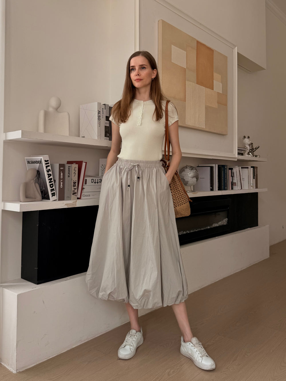 Cooling, Wrinkle-Free Wander Skirt With Pockets