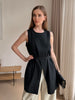 2-In-1 Cooling, Wrinkle-Free Flow Top