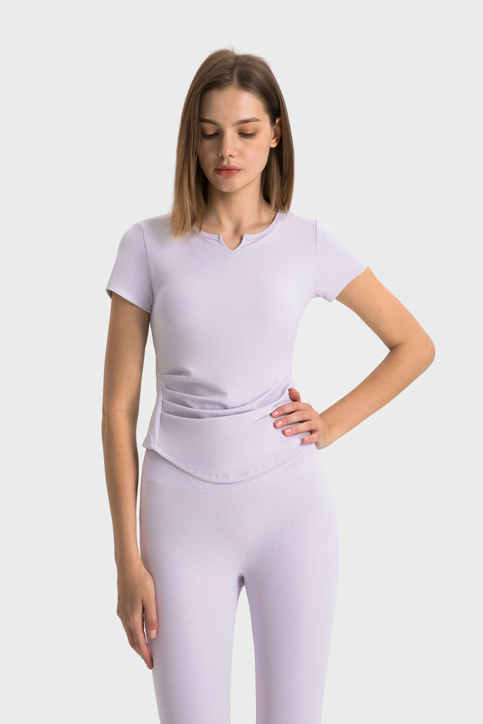 Cooling, Buttery Soft Ribbed Padded Luxe Top